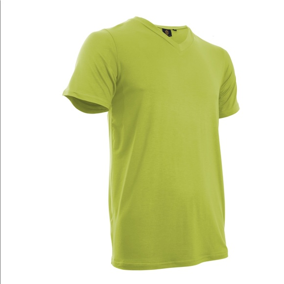 KING NEW YORK, V-NECK T-SHIRT, BRIGHT YELLOW. - Picture 15 of 15